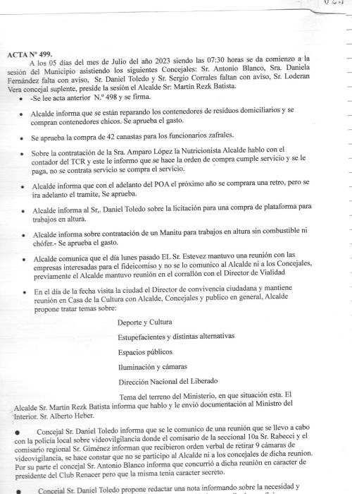 ACTA N 499 001