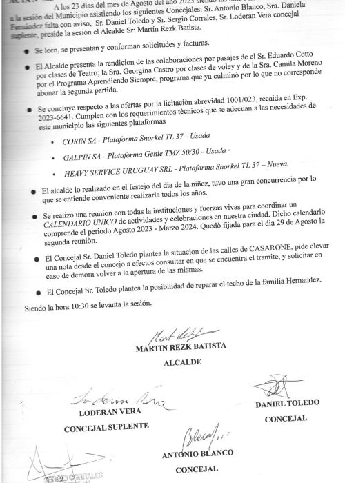 ACTA N 503 001