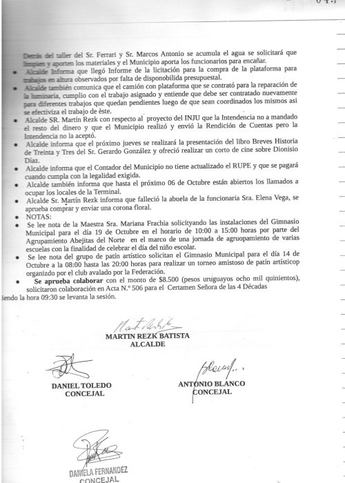 ACTA N 509     I 001